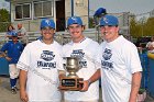 Baseball vs Babson  Wheaton College Baseball players celebrate their victory over Babson to win the NEWMAC Championship for the third year in a row. - (Photo by Keith Nordstrom) : Wheaton, baseball, NEWMAC